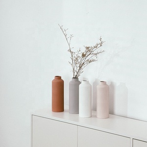 Jarrón de Cerámica YBH, Producto de Alta Demanda para Decoración del Hogar, Estilo Nórdico <span class=keywords><strong>Minimalista</strong></span> con Rayas, Decoración de China - Product Image 1
