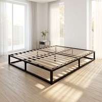 Cadre de lit plateforme en métal moderne, durable et portable pour la maison, la chambre, l'hôtel, l'école, l'hôpital - Prix bas - Vente en gros