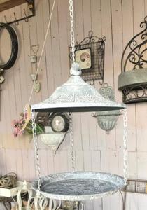 Comedero para Pájaros Colgante de Jardín, Diseño de Hoja, Adorno Metálico para Exteriores, Resistente al <span class=keywords><strong>Agua</strong></span>, Estilo Rústico/Antiguo, para Pájaros Silvestres, Vintage - Product Image 6