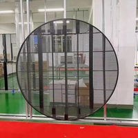Écran LED Rond Pleine Couleur P3.91 Haute Transparence avec Luminosité de 2000 cd et Garantie de 5 Ans pour Publicité en Vitrine