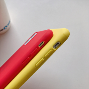 Étuis de téléphone IVANHOE de couleur bonbon tendance pour iPhone 12 11 <span class=keywords><strong>Pro</strong></span> Max X XR XS 8 7 6 Plus, <span class=keywords><strong>coque</strong></span> arrière en TPU souple de couleur unie simple - Product Image 5