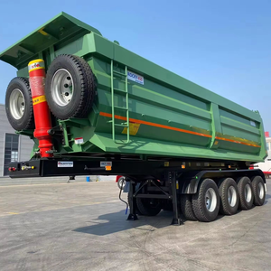 Semirremolque de volteo trasero de 4 ejes, 60-80 toneladas, de alta resistencia, el más vendido, de fábrica, alta seguridad, buena calidad china, precio promocional - Product Image 2