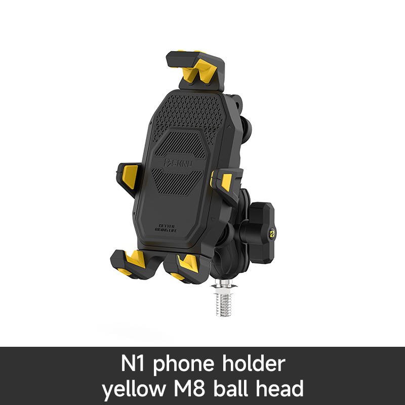 Yellow N1 phone holder with M8 ball head