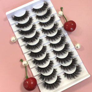 Marque privée Vegan Faux <span class=keywords><strong>Cils</strong></span> 3D <span class=keywords><strong>5D</strong></span> Fluffy Faux Mink Full Strip <span class=keywords><strong>cils</strong></span> vendeur en gros DD Curl épais Volume 10 paires de <span class=keywords><strong>cils</strong></span> - Product Image 4