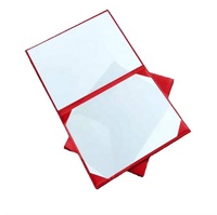 Protège-diplôme A4 en cuir PU, classeur à levier, porte-documents lisse, organisateur personnalisable, porte-certificats