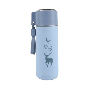 Bottiglia di vetro cervo bottiglia di vetro portatile carino resistente al calore acqua fredda potabile con coperchio a vite regalo commerciale - Product Image 6