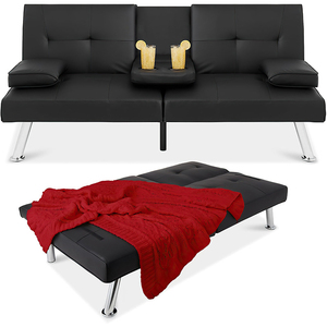 Tempat tidur <span class=keywords><strong>Sofa</strong></span>, <span class=keywords><strong>Sofa</strong></span> tidur ruang tamu Modern dapat diperpanjang dua tempat duduk konversi furnitur rumah untuk apartemen ruang tamu kantor - Product Image 1