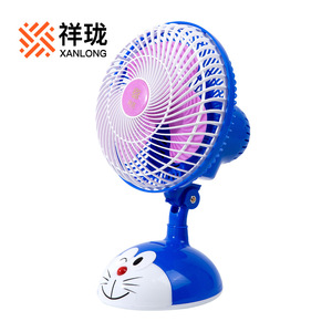 Xanlong Mini Fan Doraemon Theme 10 Sqm Office Desktop Bed Home Electric Oscillating Air Supply Left Right Shaking Head - Product Image 4