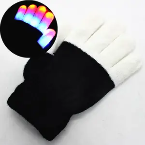 Groothandel Custom Vinger Light Up Wanten Party Laser Rgb Knipperlicht Led Handschoenen