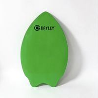 Skimboard en bois imprimé de marque, forme queue de poisson, planche de glisse pour sports nautiques en extérieur