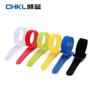 Attaches-câbles Velcro colorés Chkl en nylon, auto-serrantes, pour la gestion des câbles de données et les attaches de plantes - Product Image 1