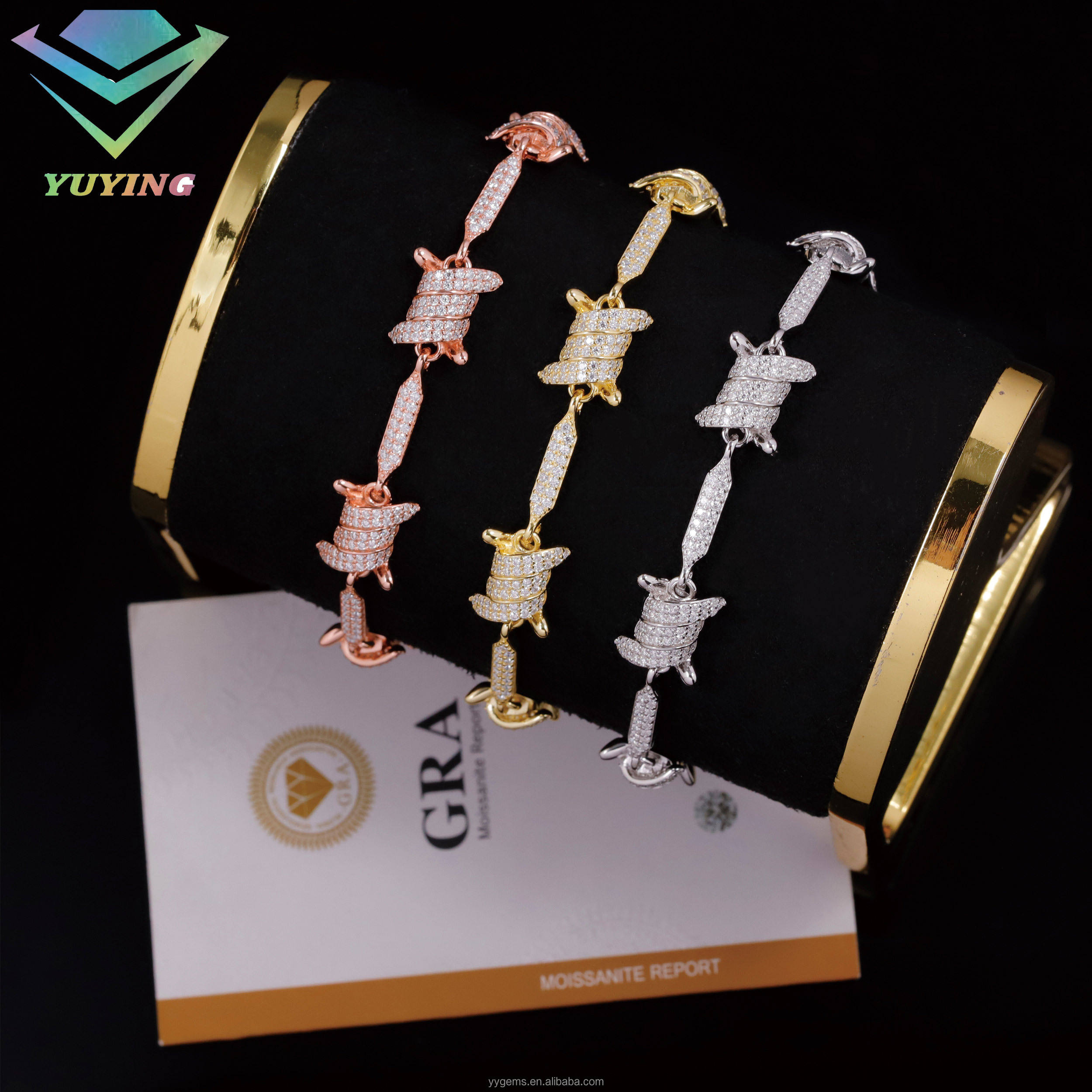 สร้อยข้อมือเงิน S925-ทอง