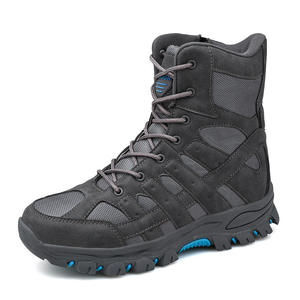 Botas tácticas para hombre al aire libre, escalada en acantilado, negro, gris, colores de ajuste visibles, botas de montaña, botas de senderismo - Product Image 4