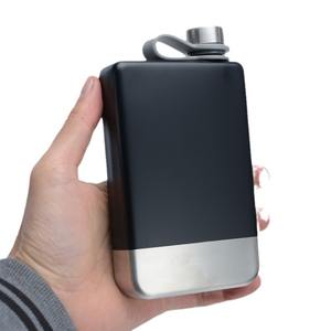 Botella de whisky de acero inoxidable de 8 oz con logotipo personalizado al por mayor, botella de bolsillo - Product Image 2