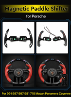 Bonne qualité Gt3. Volant de direction avec palettes de changement de vitesse Porsche, palettes de changement de vitesse en fibre de carbone véritable Gt3. Palettes de changement de vitesse magnétiques Porsche