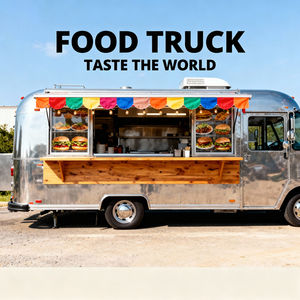 Convenient Small Catering Trailer Mobile Round Food Trailer Street Breakfast Food Carts Food Truck With Full Kitchen - Product Image 2