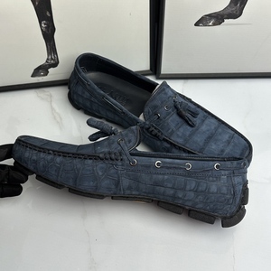 Zapatos de Vestir de Piel de Cocodrilo Marrón para Hombre, Calzado Casual Exótico 100% Genuino con Suela de Goma Resistente - Product Image 4
