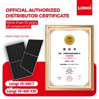 Panel Surya LONGi Hi MO X10 650W LR8-66HVD Scientist HPBC 2.0 Modul Bifasial Panel Surya Pasokan Grosir