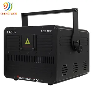 ILDA + DMX512 Kartu SD, Proyektor Logo Laser ILDA 1W 2W 3W RGB Animasi Teks Cahaya Laser Pertunjukkan untuk Disko