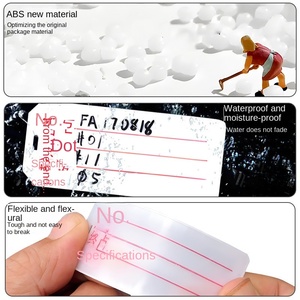 Carte d'identification de câble de voyage Plaque signalétique en PVC et ABS imprimée avec caractéristiques manuscrites pour les produits LV - Product Image 4