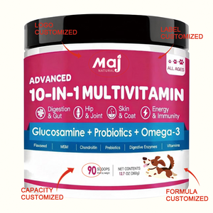 Suplemento Multivitamínico en Polvo 10 en 1 para Mascotas OEM, Apoya la Salud de las Articulaciones, la Piel, el Corazón y el Intestino con Glucosamina y Probióticos para Perros - Product Image 2