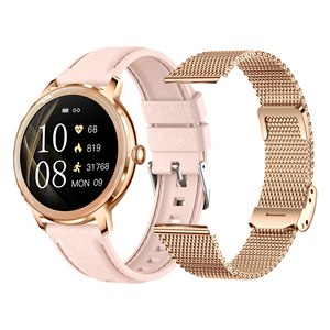 Reloj Inteligente Redondo T50 de 7.9 mm de Grosor, Relojes Inteligentes con Correa de Silicona, Logotipo Personalizado, Reloj Inteligente Impermeable para Mujer - Product Image 5