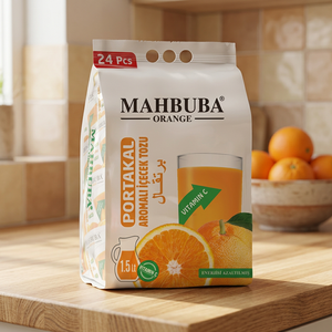Bebida Instantánea en Polvo con Sabor a Naranja Premium, 11.2g, Paquete Cuádruple, 24 Sobres, Bebida Fría Refrescante - Product Image 3