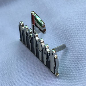 Venta al por mayor Emiratos Árabes Unidos personalización esmalte Pin bandera EAU Día Nacional imán solapa Pin insignia - Product Image 2