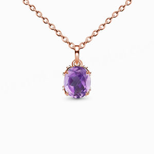 Colgante de Plata de Ley 925 con Baño de Rodio y Oro, con Forma de Candado Clásico y Gema de Morganita, Certificado por IGI, para Regalo Judío - Product Image 3