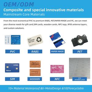 Tarjeta <span class=keywords><strong>de</strong></span> Regalo <span class=keywords><strong>de</strong></span> PVC Plástico Resistente con Panel para Firmas para Promoción Empresarial - Product Image 2