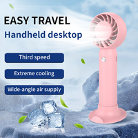 Nouveau Mini Ventilateur Personnalisable, Portable USB Rechargeable Mignon, 400 mAh