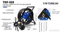Équipement de nettoyage CVC TDF, robot de nettoyage de conduits