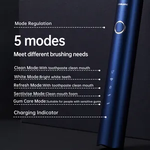 Escova de dentes elétrica Sonic Multifuncional Smart Escova de dentes elétrica Sonic da verdadeira fábrica