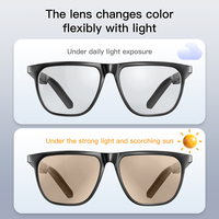 Lunettes de soleil intelligentes GS300 2025 avec écouteurs, appels Bluetooth, assistant vocal, étanchéité IPx4, chargement magnétique, lunettes intelligentes élégantes