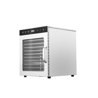 Commerciële Roestvrijstalen Grote 32 Trays Fruitgroente Citroenvisdroger
