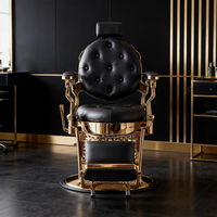 Mobilier de salon, équipement de coiffure, chaise de barbier, chaises de salon de coiffure pour hommes pas chères, chaise de barbier en métal