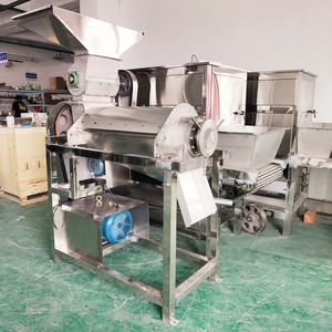 Grande machine commerciale en acier inoxydable motorisée à haute efficacité pour presser les jus de pomme, de gingembre et d'autres fruits, et extraire le lait de coco - Product Image 4