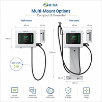 Station de recharge pour véhicules électriques commerciaux 20kW 30kW 40kW Chargeur DC CCS1 CCS2 CHAdeMO pour parkings publics