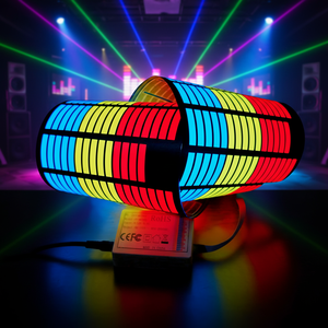 Pegatinas para Coche <span class=keywords><strong>EL</strong></span> con Modo de Iluminación Controlado por Voz, Interacción de Sonido y Luz, Música sin Fin, Luz Deslumbrante que Nunca se Desvanece - Product Image 1