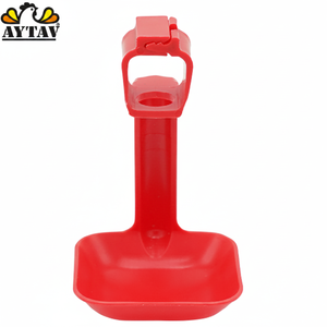 Bebedero Automático para Pollos, Pavos y Conejos, con Vaso de Goteo y Orificio para Tetina, Material de Acero y Plástico, Nuevo Modelo AYTAV 302249, 0.1 kg, para Granja - Product Image 2