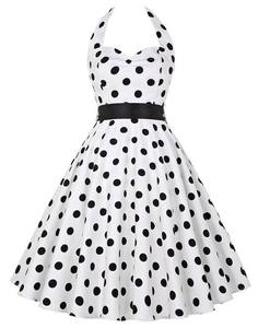 <span class=keywords><strong>Robe</strong></span> à bretelles à pois rétro à fleurs <span class=keywords><strong>Hepburn</strong></span> vintage années 50 60 pin-up rockabilly <span class=keywords><strong>robe</strong></span> de fête de la Saint-Valentin - Product Image 1