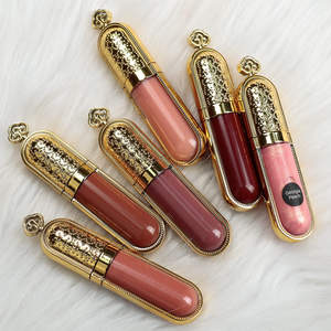 2024 nouvelle mode luxe doré brillant à lèvres haute brillance paillettes mat liquide rouge à lèvres - Product Image 2