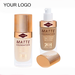 Fond de Teint Liquide Mat Végétalien 30ml avec Logo Personnalisé, 18 Couleurs, Couvrance Totale, Longue Tenue, Contrôle du Sébum, Isolation des Marques d'Acné - Product Image 1