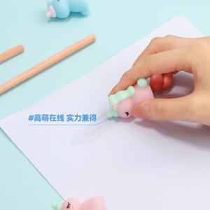 Mignon <span class=keywords><strong>Licorne</strong></span> Décoration Dessin Animé 3D CRAYON Gomme PVC Étudiant Bureau Papeterie - Product Image 5