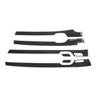 Pour 2019-2023 Hyundai palissade 6 pièces en fibre de carbone 4 portes panneau décor revêtement d'habillage accessoires de voiture décoration intérieure