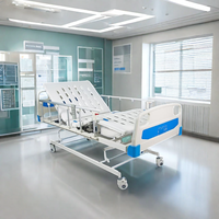 Vente en gros de lit médical en plastique ABS à rail latéral en alliage d'aluminium lit d'hôpital automatique à roulette muette unilatérale