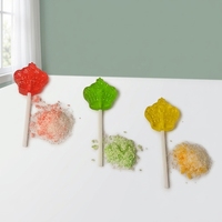 Kerstkroonvormige Halal bulk gummy lolly met knisperende snoepjes, diverse fruit smaken, feestelijke nieuwigheid, kinderlolly snoep