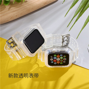 Montre intelligente Bracelet de montre Jelly Transparent TPU Bracelet de montre intelligente pour <span class=keywords><strong>Apple</strong></span> <span class=keywords><strong>Watch</strong></span> <span class=keywords><strong>Ultra</strong></span> 49mm 44mm <span class=keywords><strong>40mm</strong></span> 41mm 45mm 42mm 46mm - Product Image 3