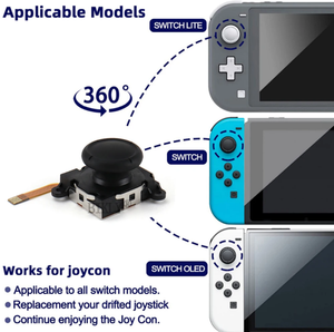 <span class=keywords><strong>Joystick</strong></span> électromagnétique K-SILVER JS19 TMR pour Switch 1/ OLED JoyCon NS Lite, pièces de rechange pour manette analogique 3D blanche - Product Image 5