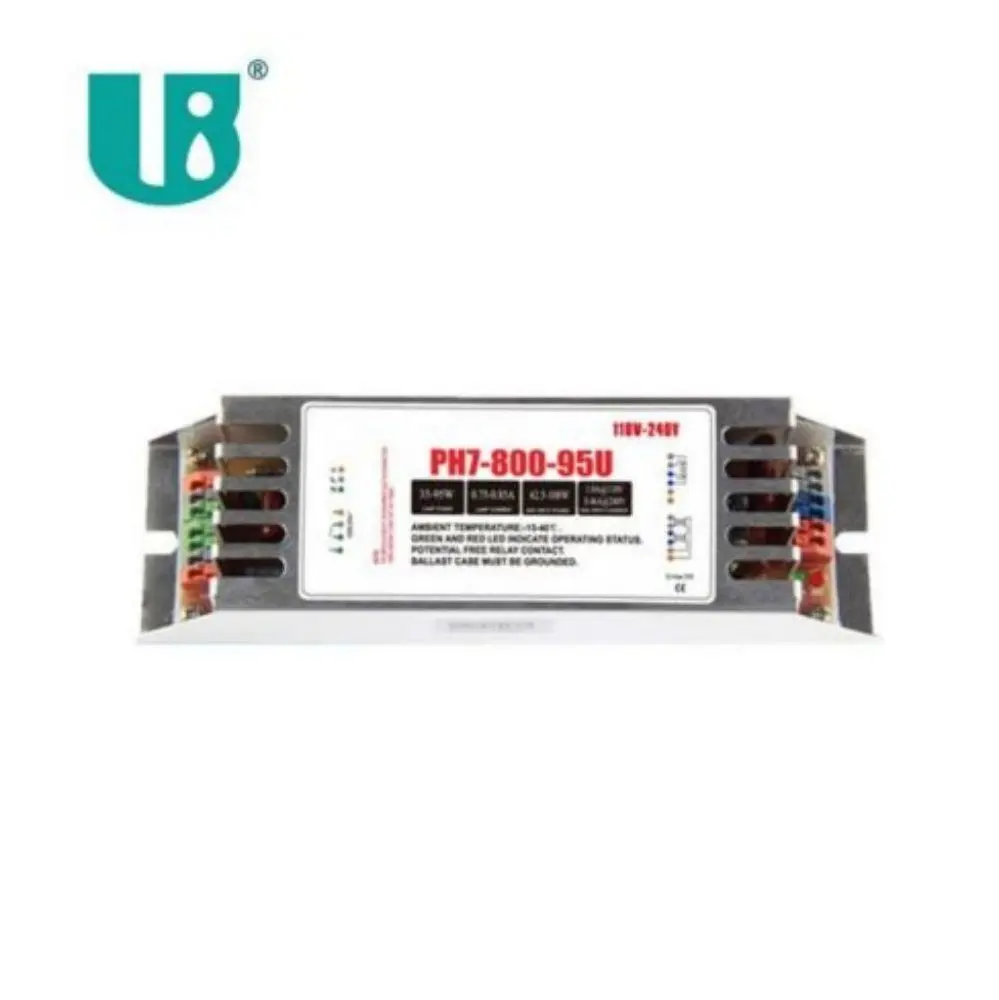 Yüksek çıkış uvc ışık marş motoru ile PH7-800-95U UV lamba sürücüsü 55-75W elektronik balast